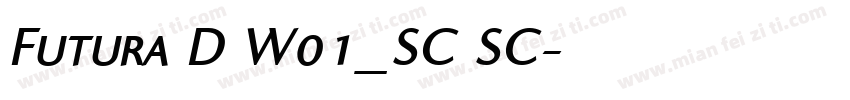Futura D W01_SC SC字体转换